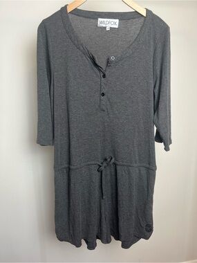 Wildfox Gray Pajama Romper